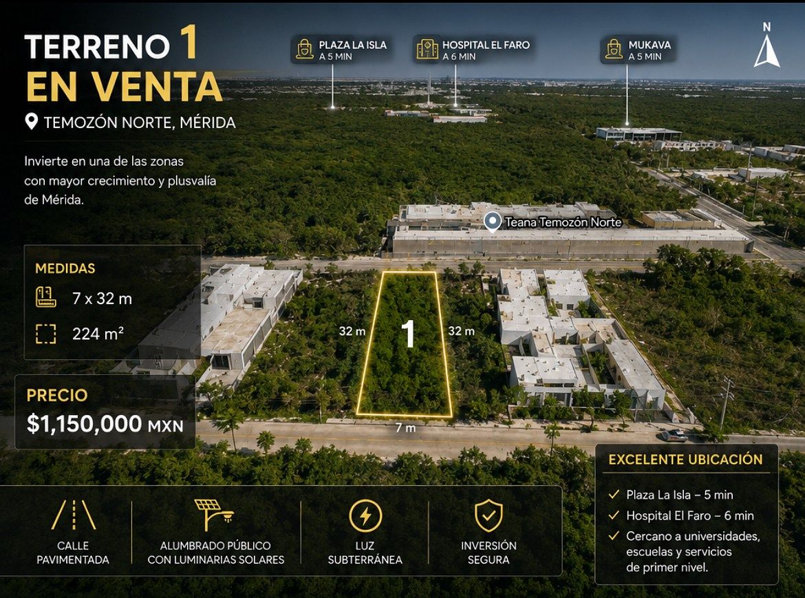 Lot in Temozón Norte, Mérida, photo 3 of 3