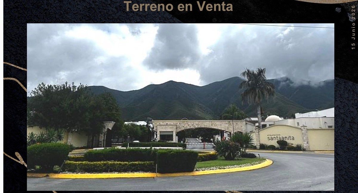 Terreno, en venta en Santa Anita Santiago nuevo León