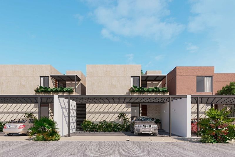 CASA DE DOIS ANDARES LOCALIZADA EM UMA PRIVADA COM AMENIDADES NO NORTE DE MÉRIDA, foto 1 de 15