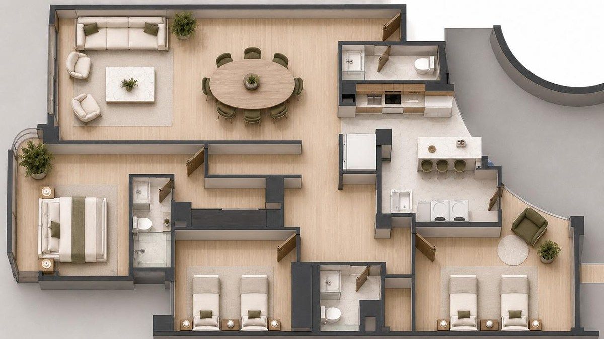 Apartamento em Campestre, Álvaro Obregón, foto 8 de 11