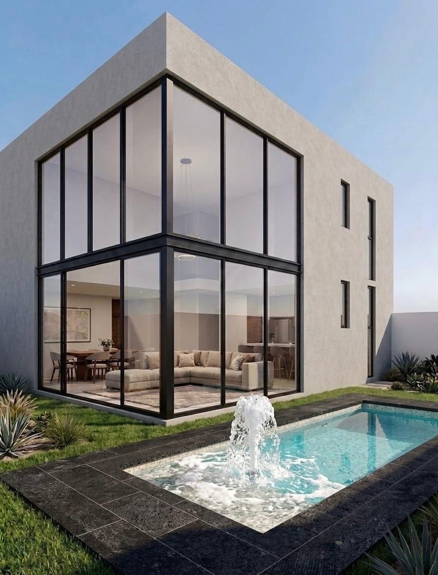 Casa en preventa en Punta Tiburón | jardín con alberca, foto 2 de 20
