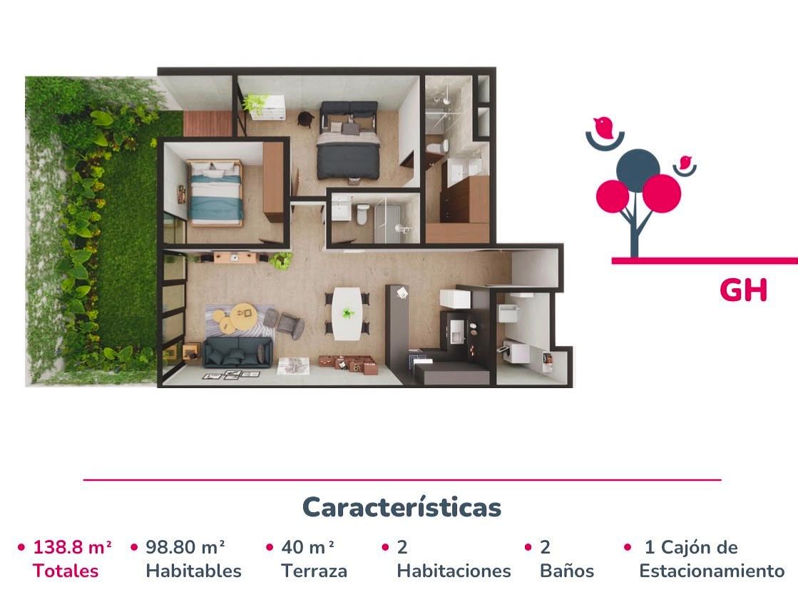 Apartamento em Lomas de Reforma, Miguel Hidalgo, foto 6 de 10