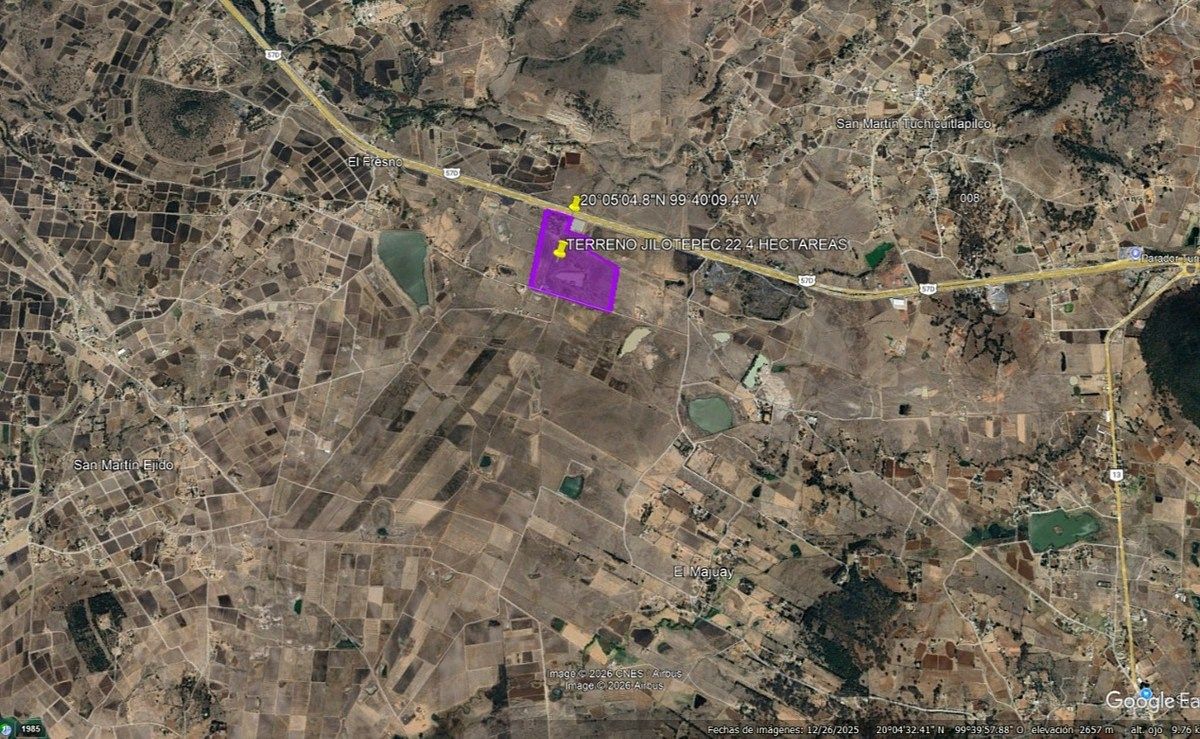 TERRENO EN VENTA — SOBRE AUTOPISTA MÉXICO–QUERÉTARO (57) KM 111 — JILOTEPEC, ED - foto 2