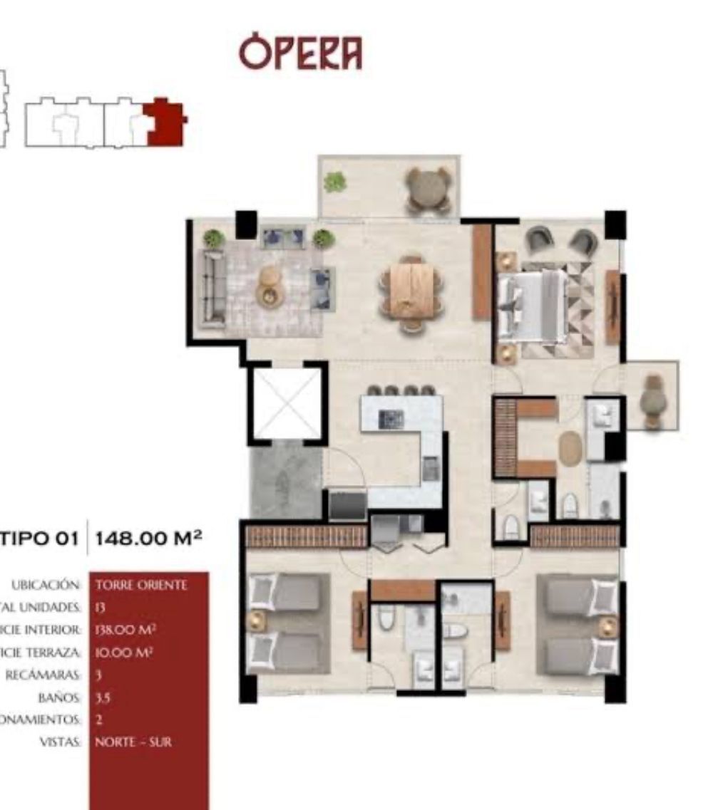 Apartamento em Puerta las Lomas, Zapopan, foto 6 de 7