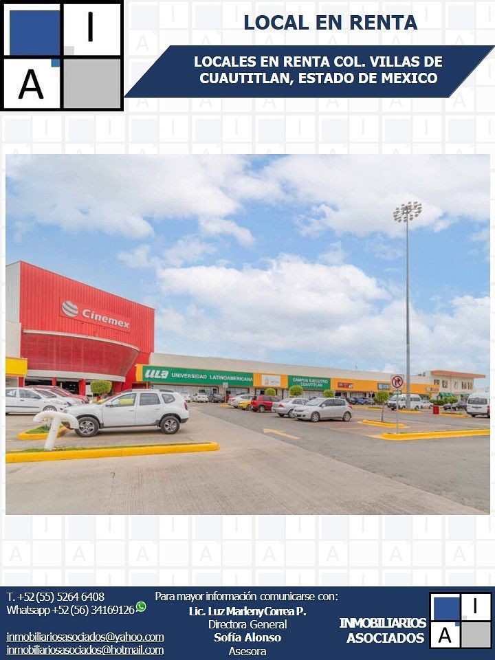 ¡LOCALES EN RENTA! VILLAS DE CUAUTITLAN, ESTADO DE MEXICO, foto 1 de 5