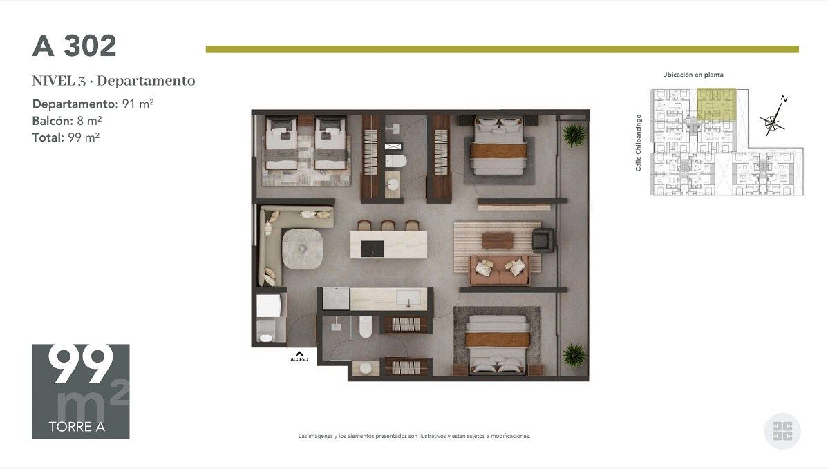 Apartamento em Hipódromo, Cuauhtémoc, foto 9 de 9