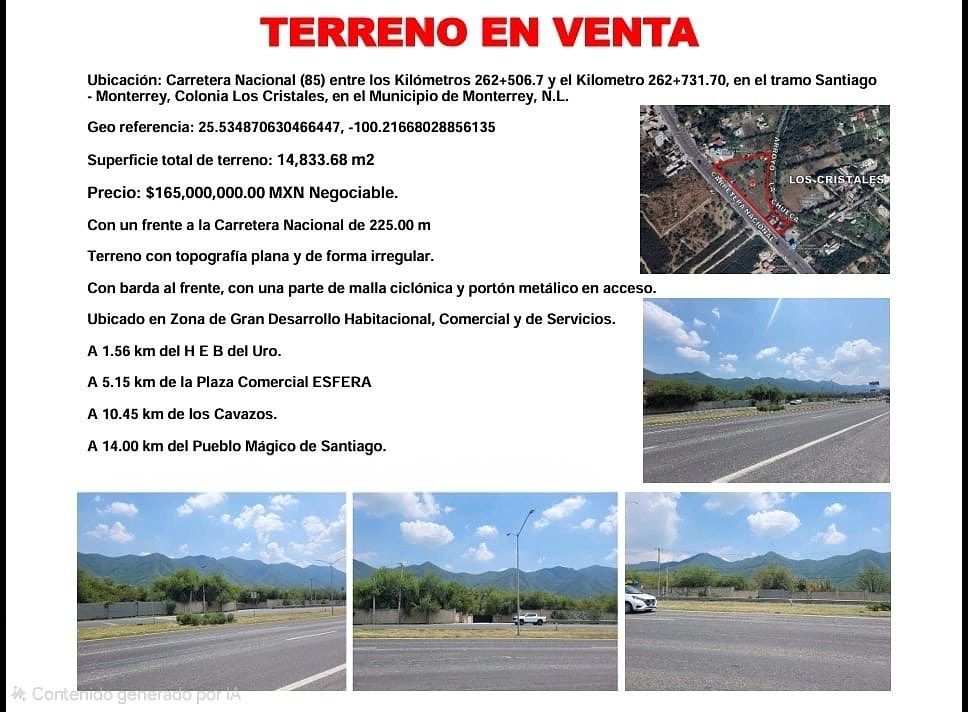 Lote comercial em Los Cristales, Monterrey, foto 4 de 6