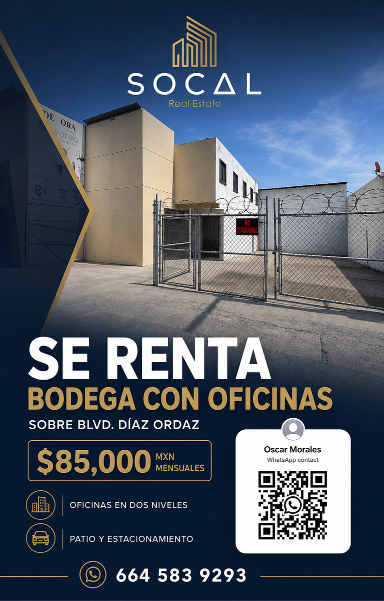 Warehouse with offices for rent on Blvd. Díaz Ordaz, photo 1 of 45