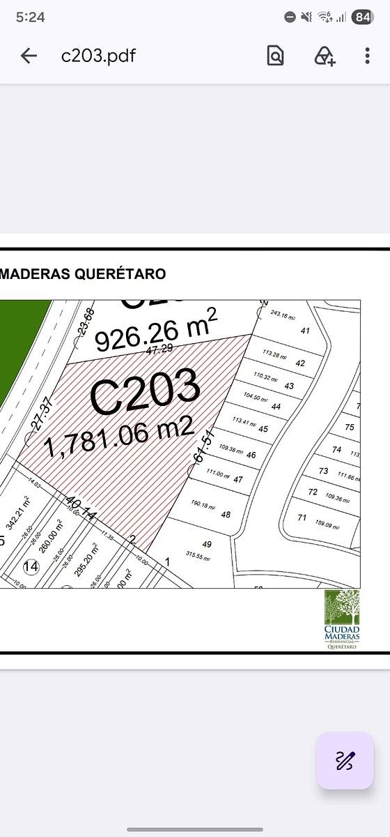 Lote em Ciudad Maderas Residencial Querétaro, El Marqués, foto 4 de 6