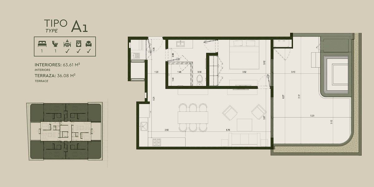 Apartamento em Puerto Morelos, Puerto Morelos, foto 6 de 26