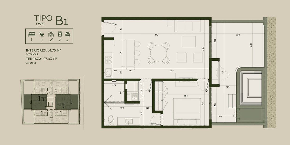 Apartamento em Puerto Morelos, Puerto Morelos, foto 9 de 26