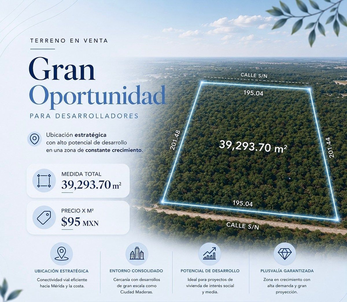 Lote em Sierra Papacal, Mérida, foto 3 de 3