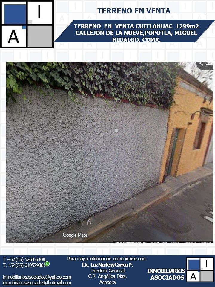 TERRENO À VENDA! CUITLAHUAC, MIGUEL HIDALGO, CDMX, foto 1 de 3