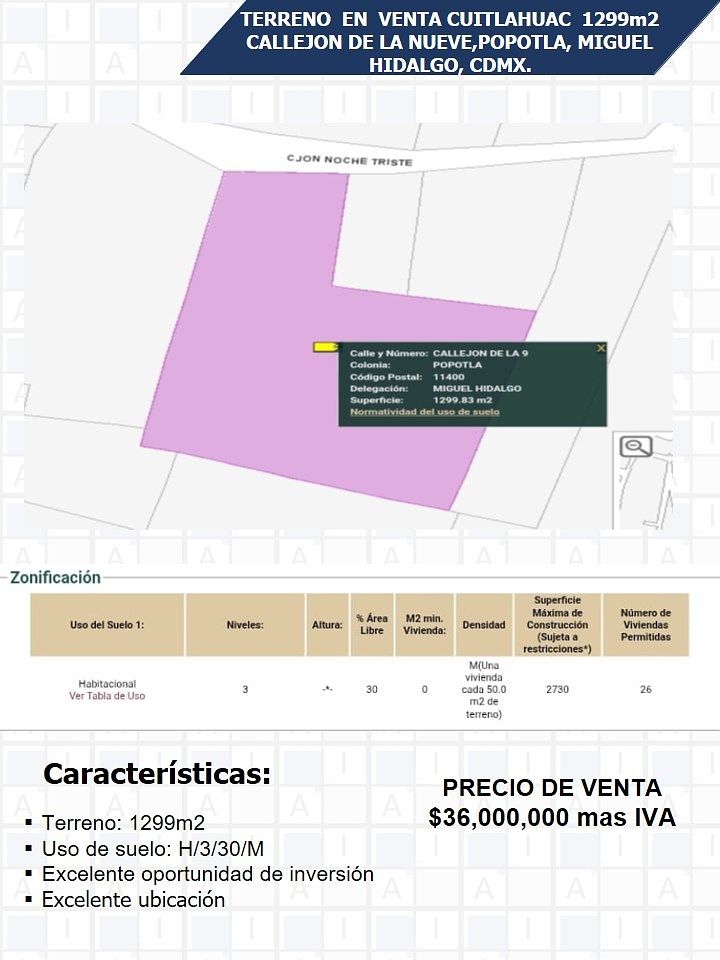 Lote em Popotla, Miguel Hidalgo, foto 2 de 3
