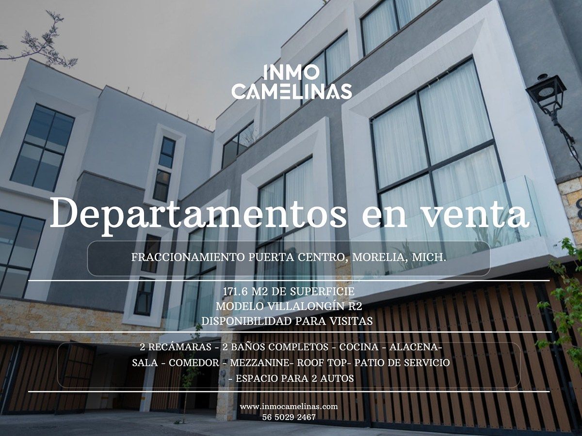 Apartments for Sale in Puerta Centro, Historic Center, Morelia, Michoacán, photo 1 of 10