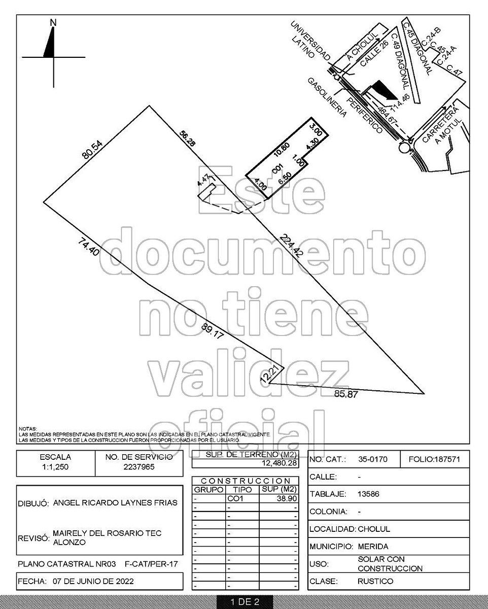 Lote em Cholul, Mérida, foto 2 de 9