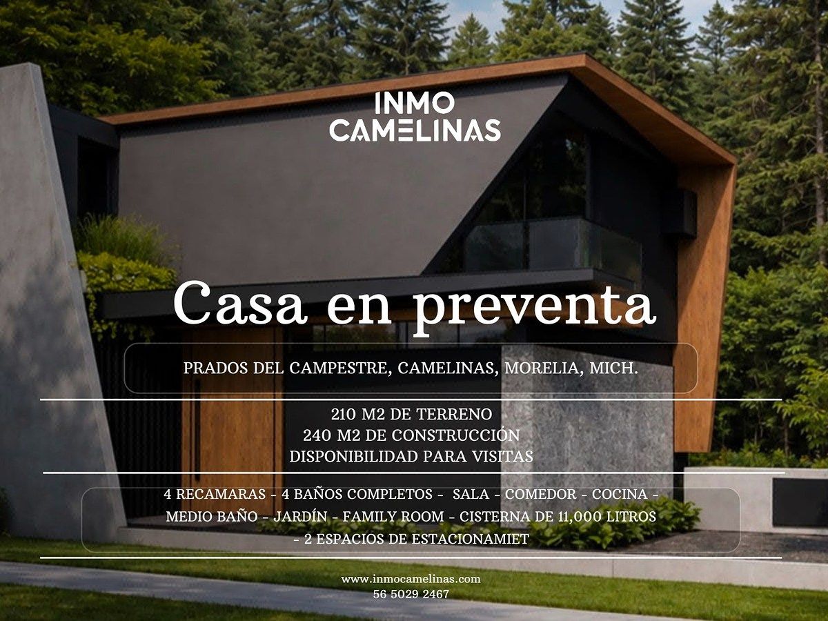 *Casa en Preventa en Prados del Campestre, Camelinas, Morelia, Michoacán, foto 1 de 7