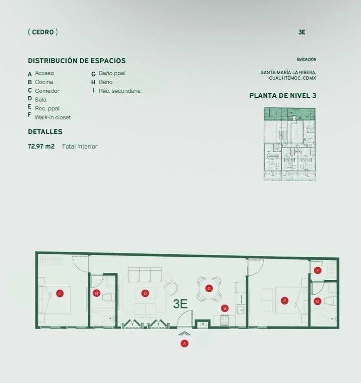 Apartamento em Santa María La Ribera, Cuauhtémoc, foto 14 de 14