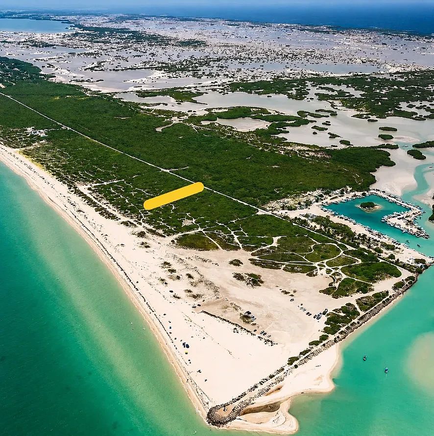 Terreno à venda em Chuburna Puerto perto da ilha dos balanços, foto 1 de 6