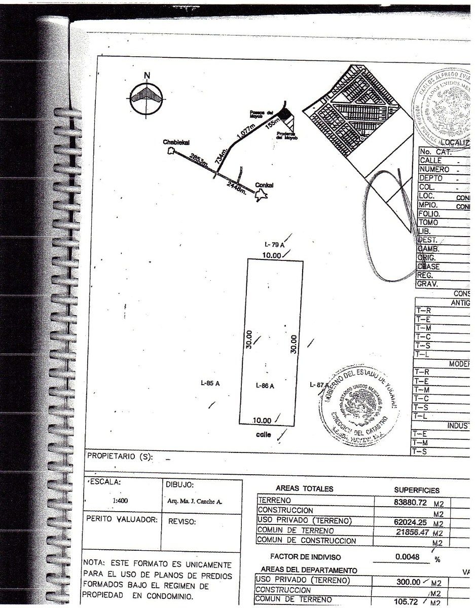 LAND IN RESIDENTIAL PRADERAS DEL MAYAB, photo 1 of 2