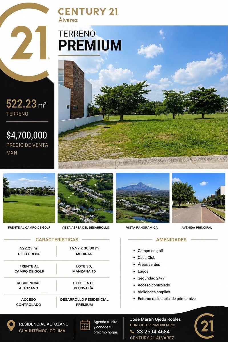 Terreno en Altozano campo de golf colima, foto 1 de 3