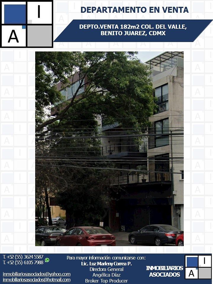 APARTMENT FOR SALE! COL. DEL VALLE, BENITO JUAREZ, CDMX, photo 1 of 6