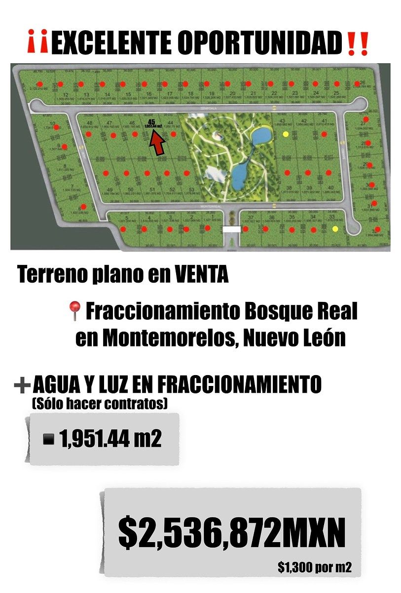 Lote em Campestre Bosque Real, Montemorelos, foto 2 de 2