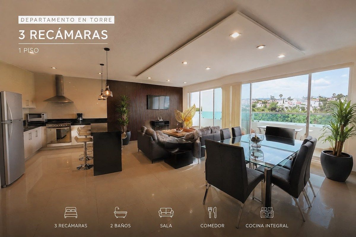 Departamento en Renta Amueblado - Bosques - Aguascalientes, foto 1 de 9