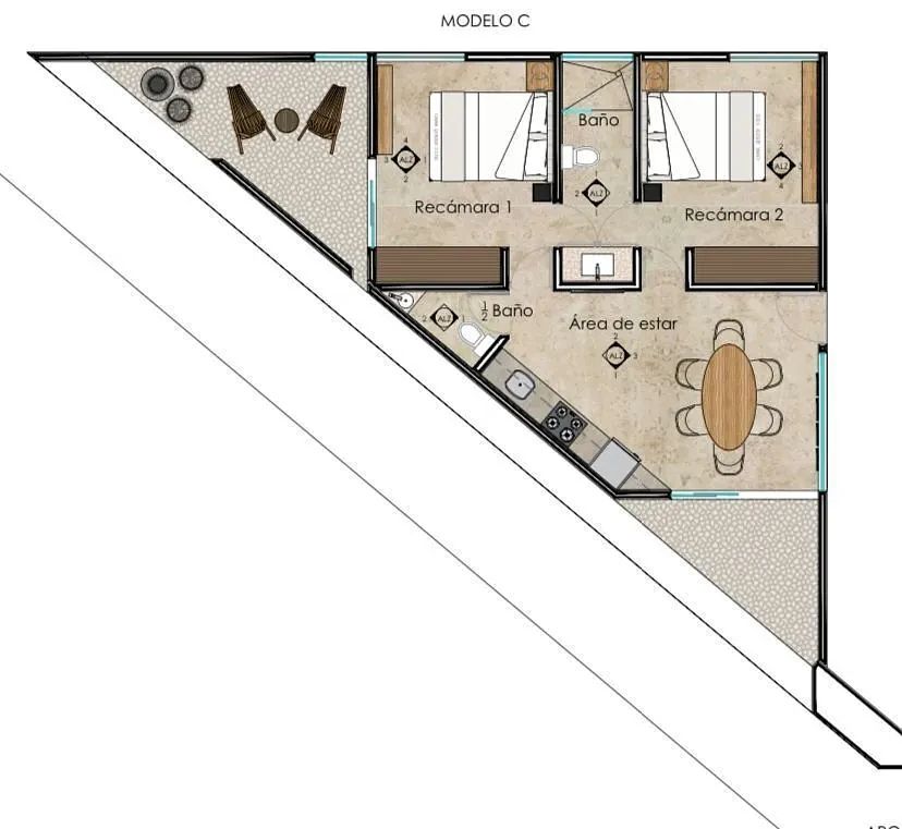Departamento en Xcumpich, Mérida, foto 3 de 14