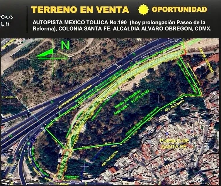 VENTA TERRENO MACRO SANTA FE, ÁLVARO OBREGÓN, CDMX, foto 1 de 8