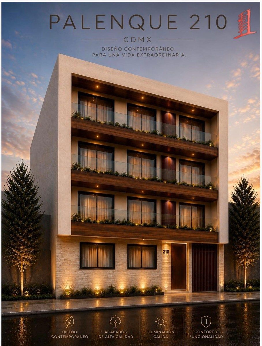 Departamentos y Pent Houses en Preventa con Descuento Palenque 210, Narvarte O, foto 1 de 16