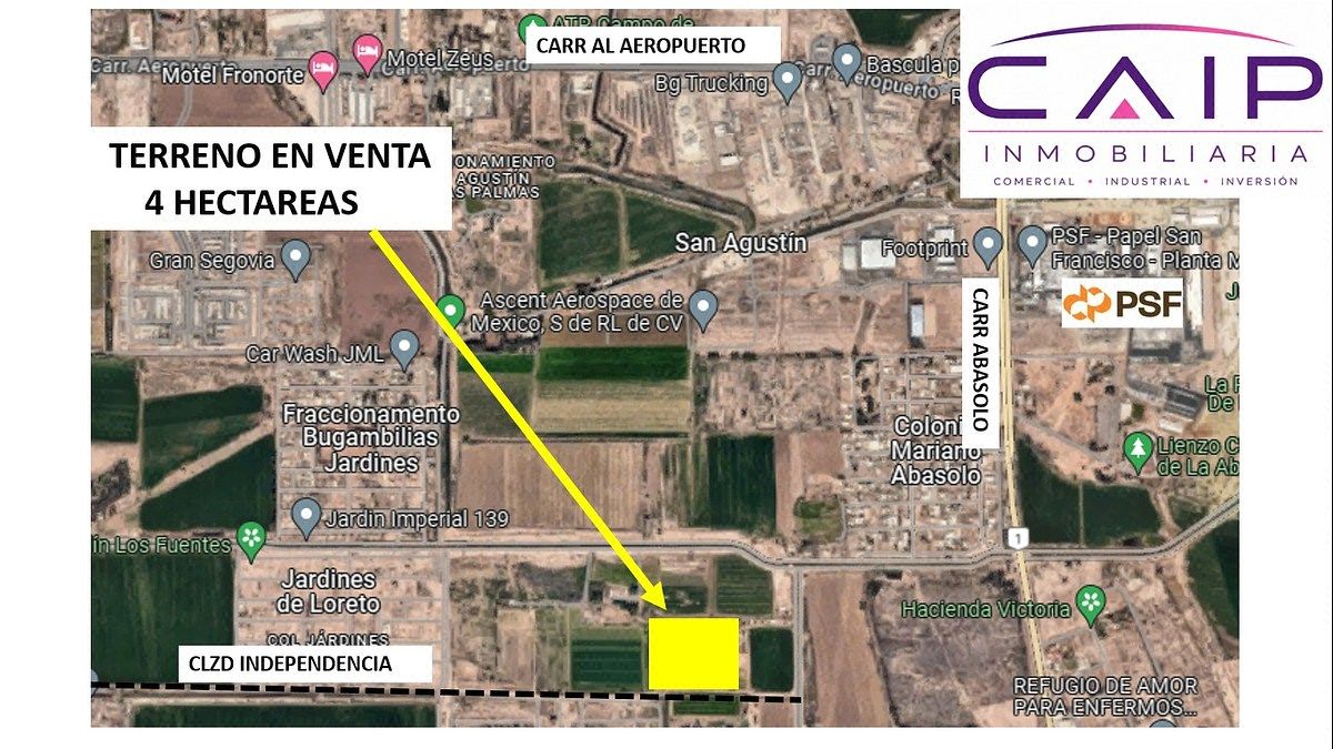 ¡¡Venta de terreno de 4 hectáreas en la Colonia Abasolo!!, foto 1 de 3
