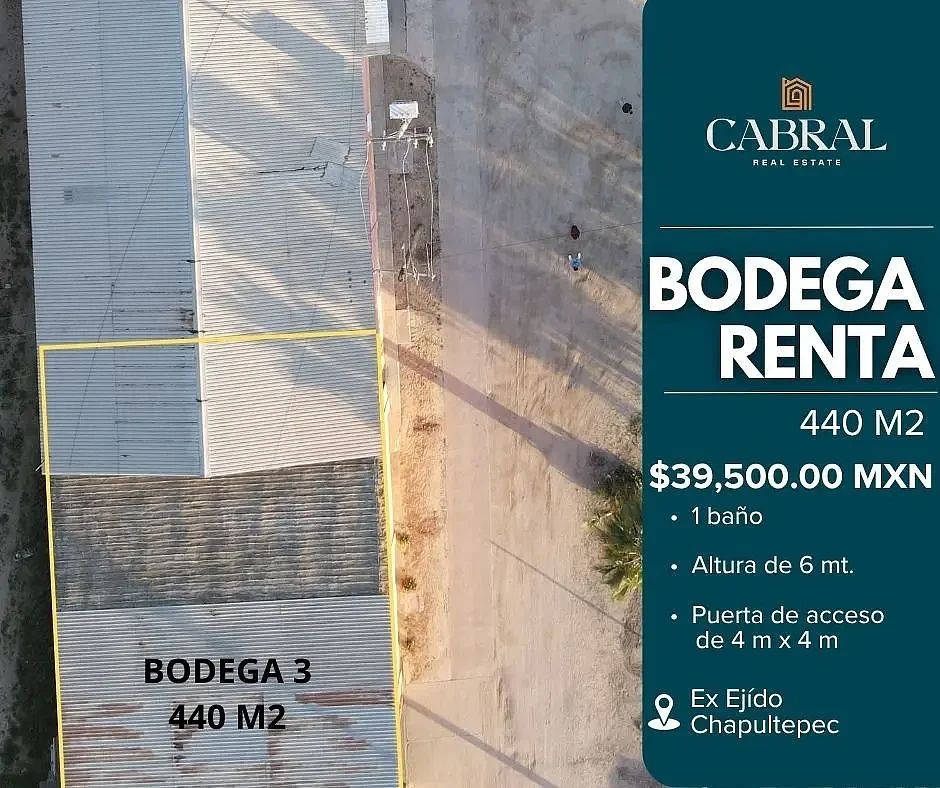 BODEGA EN RENTA CHAPULTEPEC, foto 1 de 4