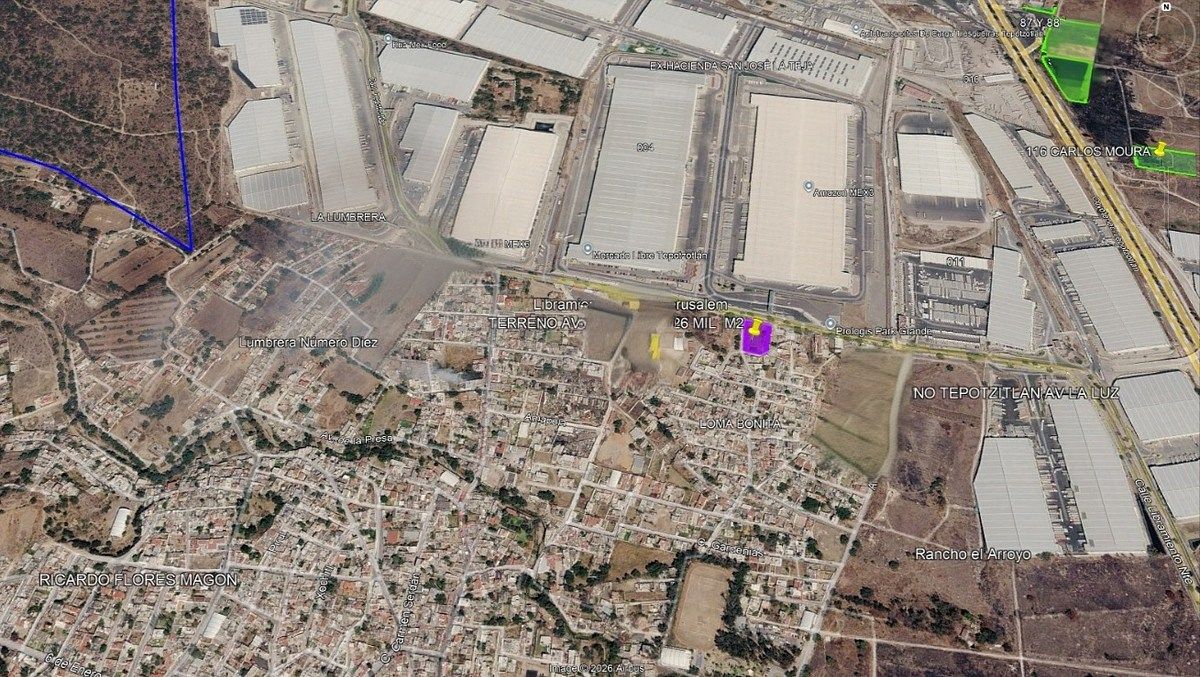 Terra industrial em Loma Bonita, Tepotzotlán, foto 2 de 6