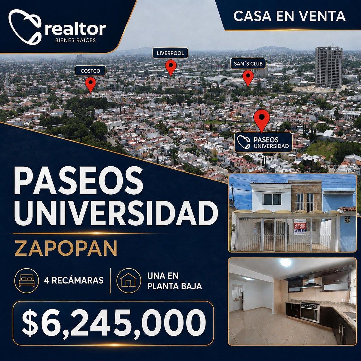 CASA EN VENTA EN ZAPOPAN, JALISCO (PASEOS UNIVERSIDAD), foto 1 de 34