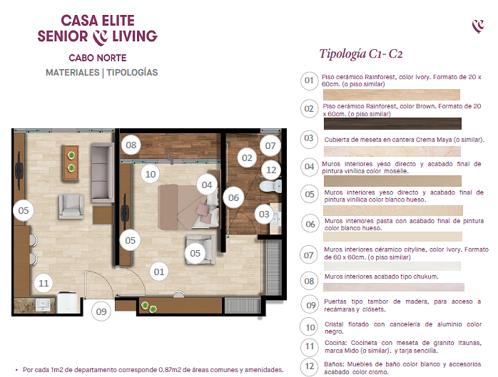 Apartamento em Cabo Norte, Mérida, foto 10 de 10