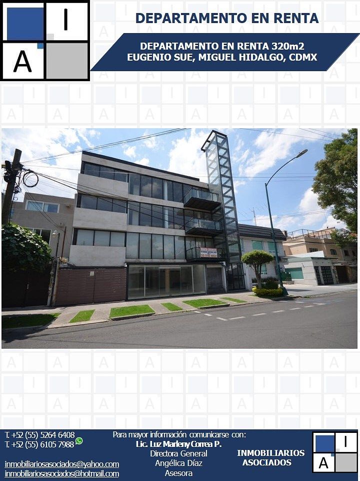 APARTMENT FOR RENT! EUGENIO SUE, MIGUEL HIDALGO, CDMX, photo 1 of 4