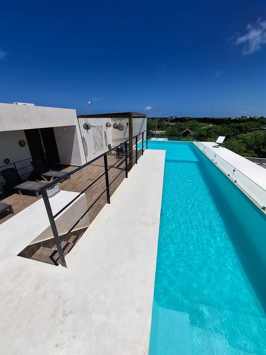 Apartamento no térreo de 2 quartos com piscina privada, Região 15, Tulum, foto 1 de 11