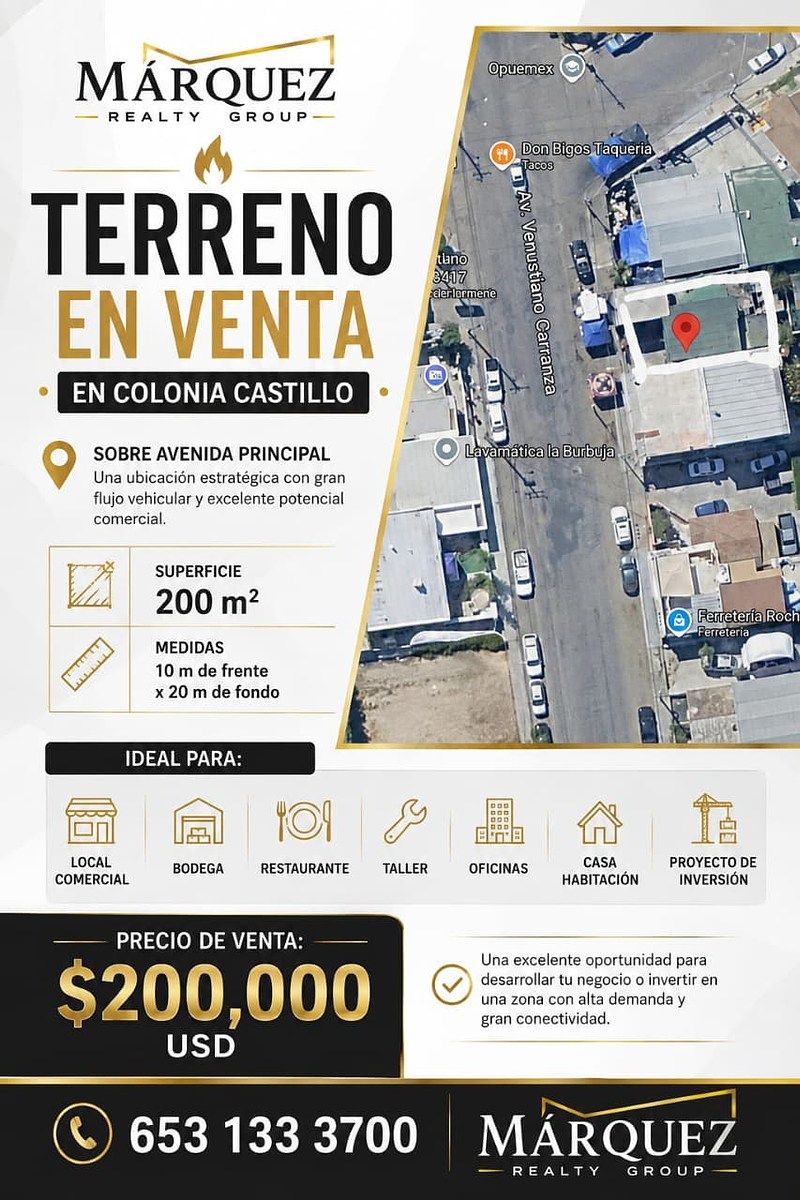 SALE OF LAND IN COL. CASTILLO, photo 1 of 3