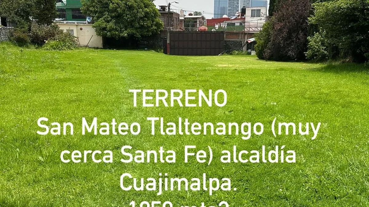 Terreno Residencial en venta en San Mateo Tlaltenango, foto 1 de 4