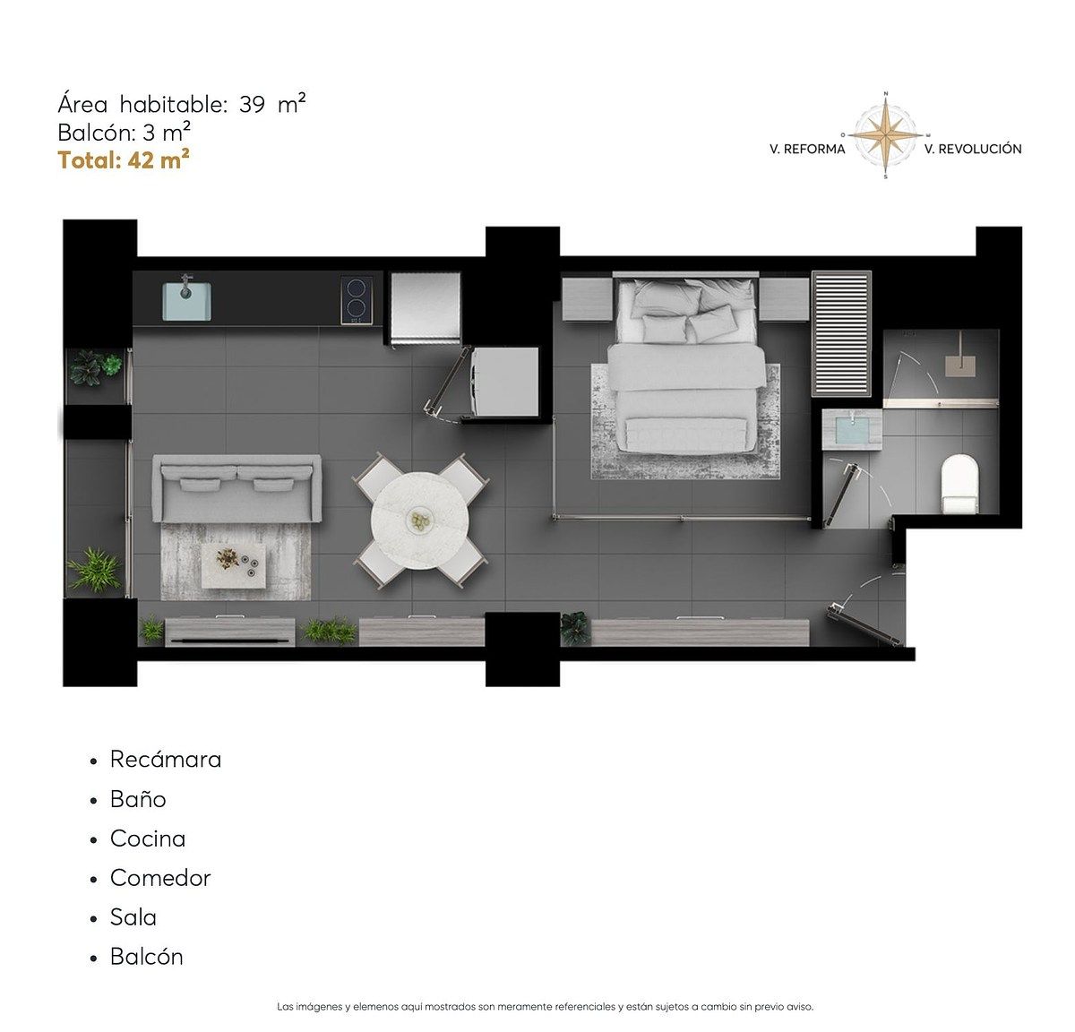 Apartamento em Tabacalera, Cuauhtémoc, foto 14 de 14