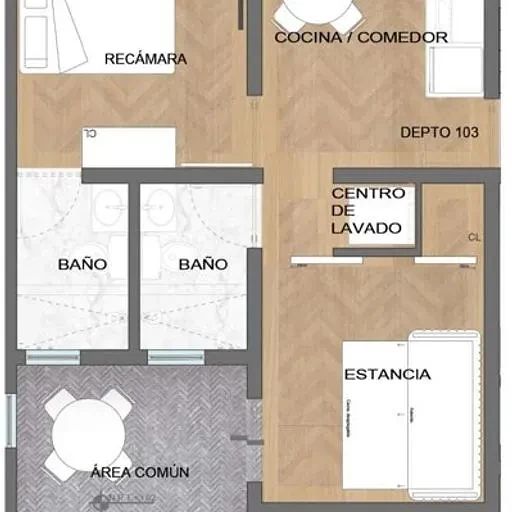 Departamento en Cuauhtémoc, Cuauhtémoc, foto 5 de 12