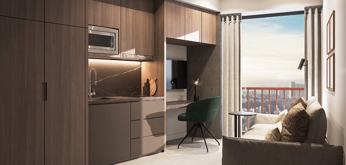 Pre-venta Departamento en Col. Juárez 33 m² con balcón, foto 1 de 16