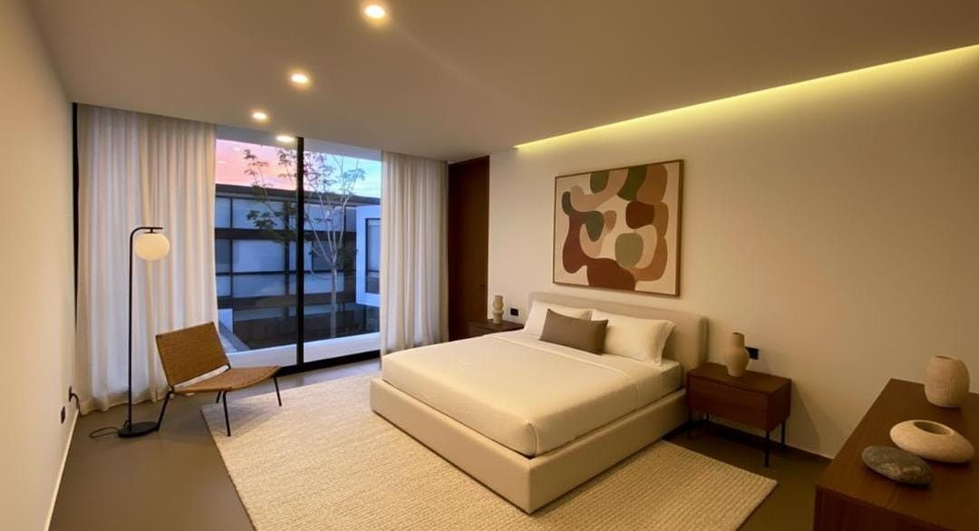 Mobiliario, decoración e iluminación de forma ilustrativa, foto 10 de 22
