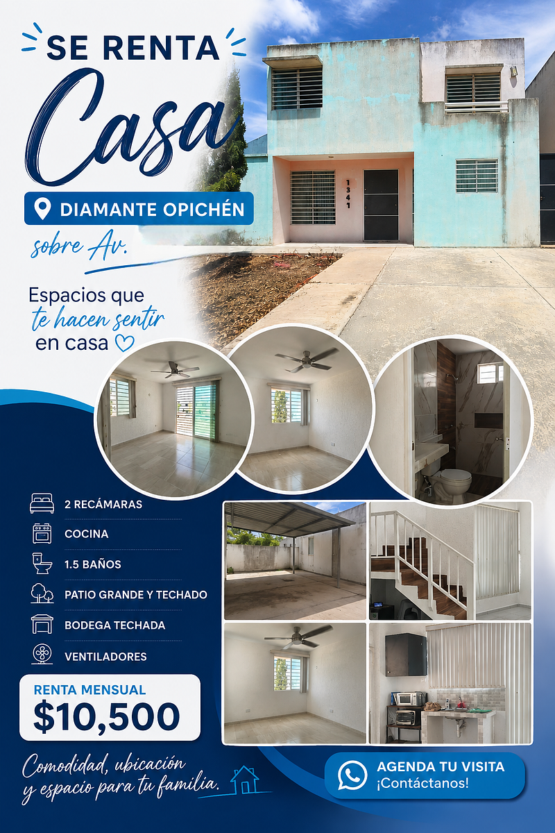 House for rent Diamante Opichen, photo 1 of 13