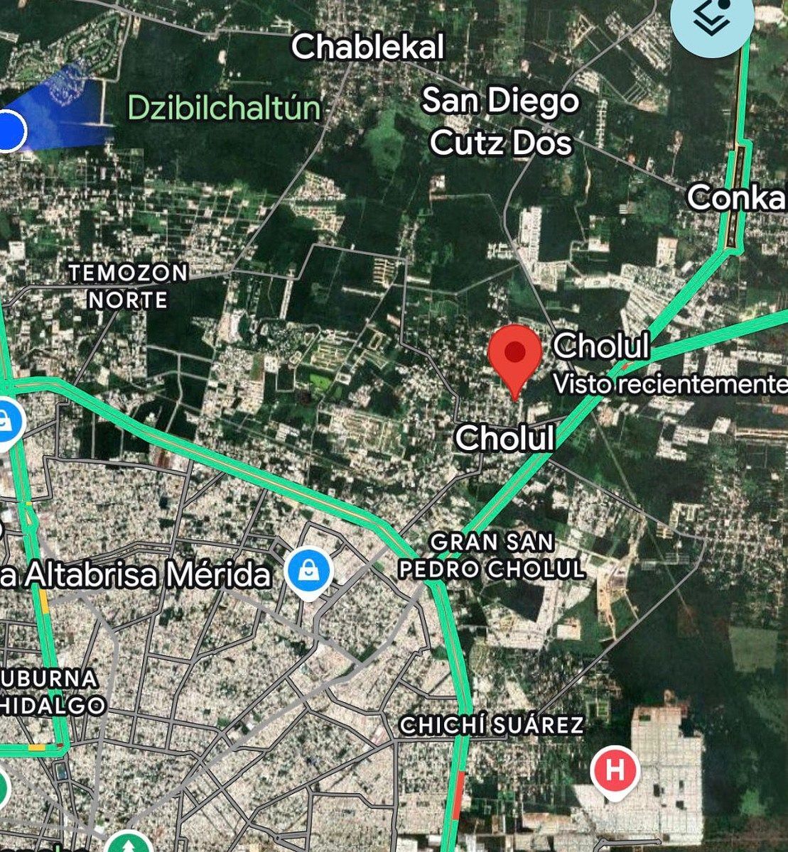 Terrenos residenciais a uma quadra da igreja em Cholul, foto 1 de 1