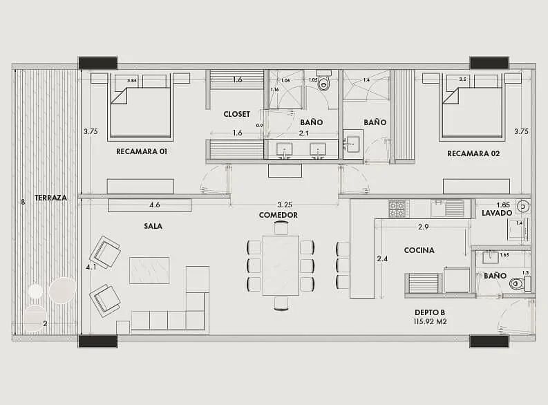 Apartamento em Dzibilchaltún, Mérida, foto 10 de 23