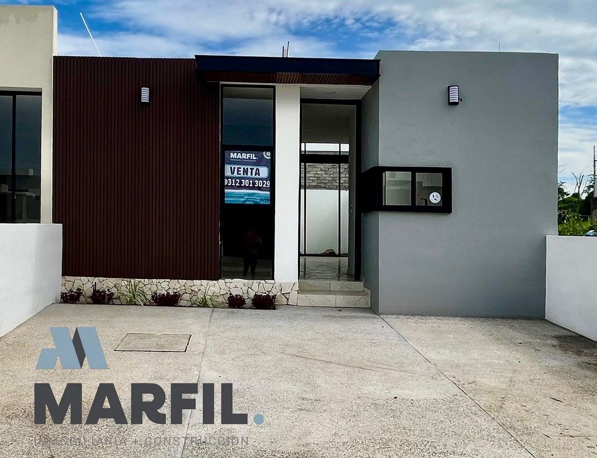 Moderna Casa Nueva en Venta, Dos Recámaras, Dos Baños, Punto Rioja, Colima Norte