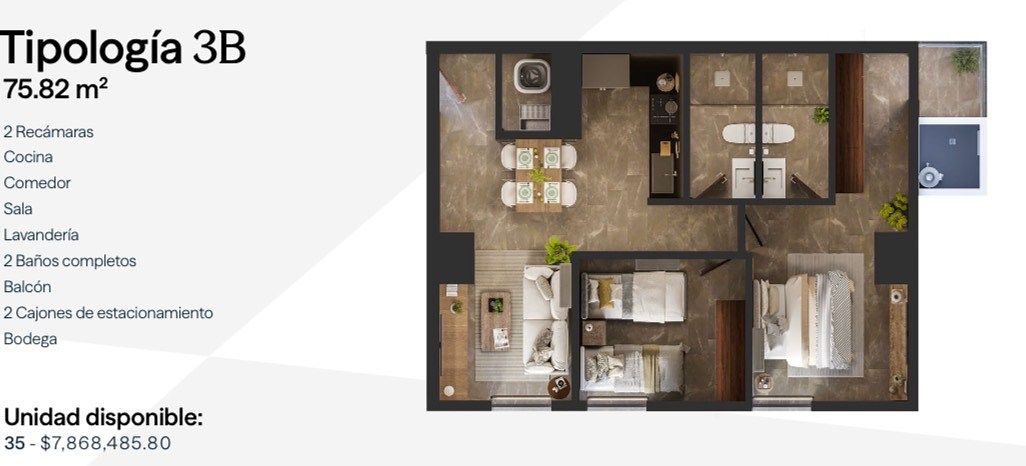 Apartamento em Privada Valle Poniente, Santa Catarina, foto 16 de 28