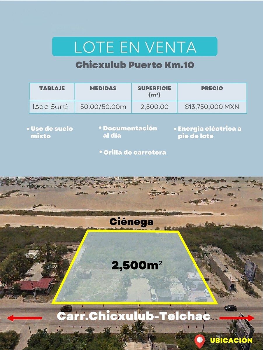 Lote em Chicxulub Puerto, Progreso, foto 2 de 7